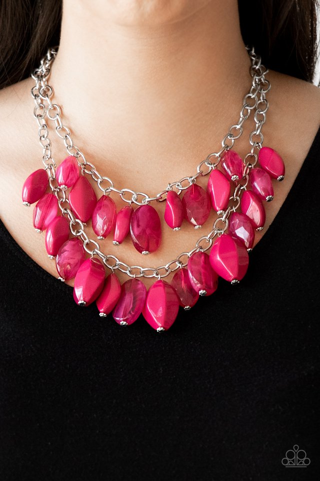 Paparazzi ♥ Royal Retreat - Pink ♥ Necklace