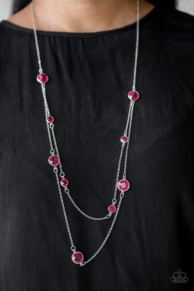 Paparazzi ♥ Raise Your Glass - Pink ♥ Necklace