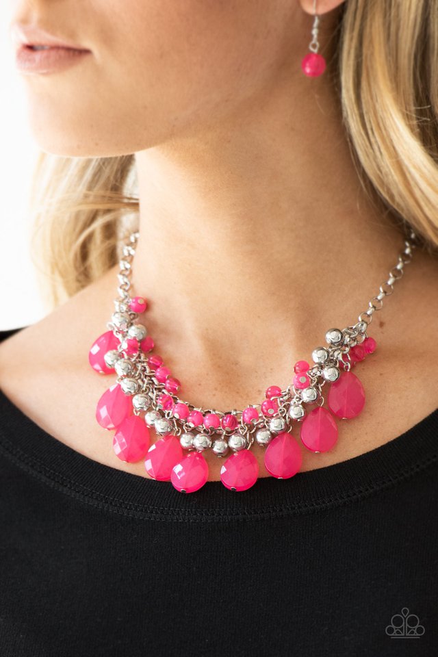 Paparazzi ♥ Trending Tropicana - Pink ♥ Necklace