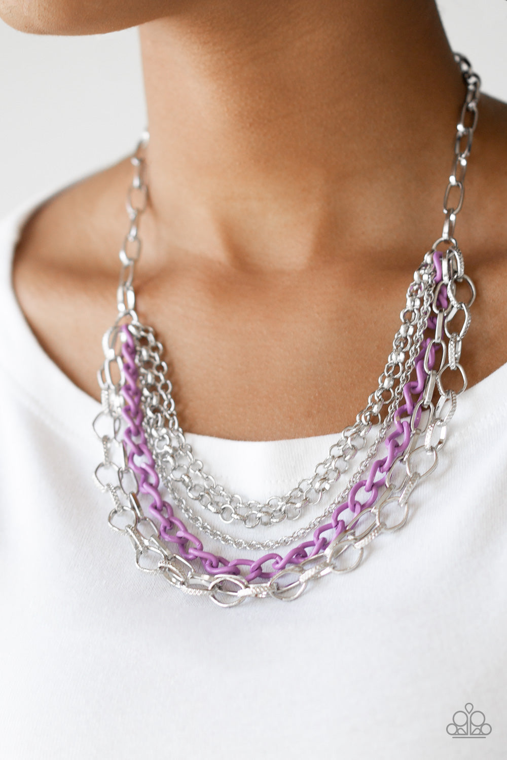 Paparazzi ♥ Color Bomb - Purple ♥  Necklace