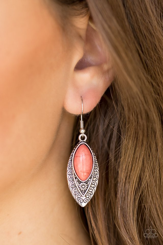 Paparazzi ♥ Desert Garden - Orange ♥ Earrings