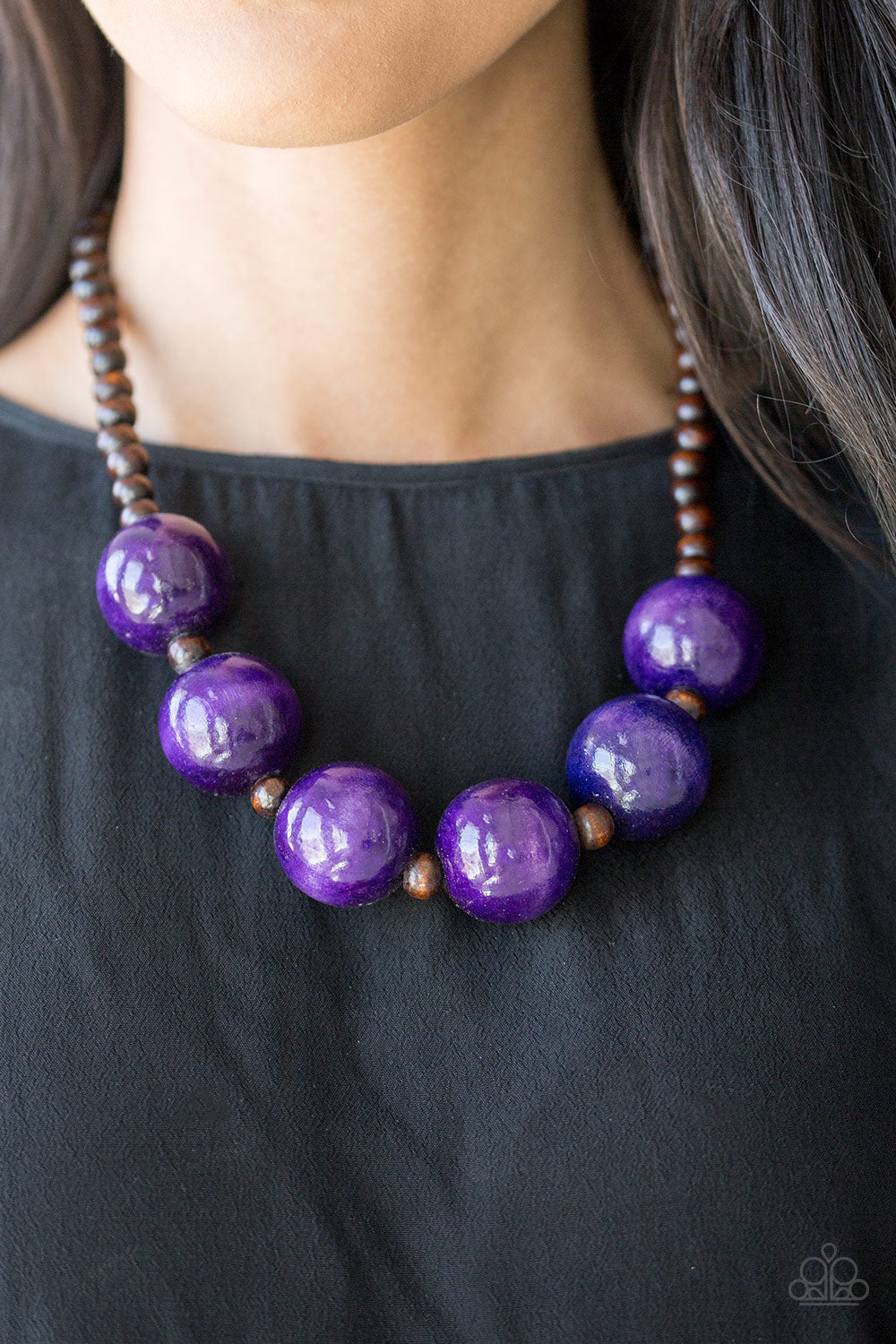 Paparazzi ♥ Oh My Miami - Purple ♥  Necklace