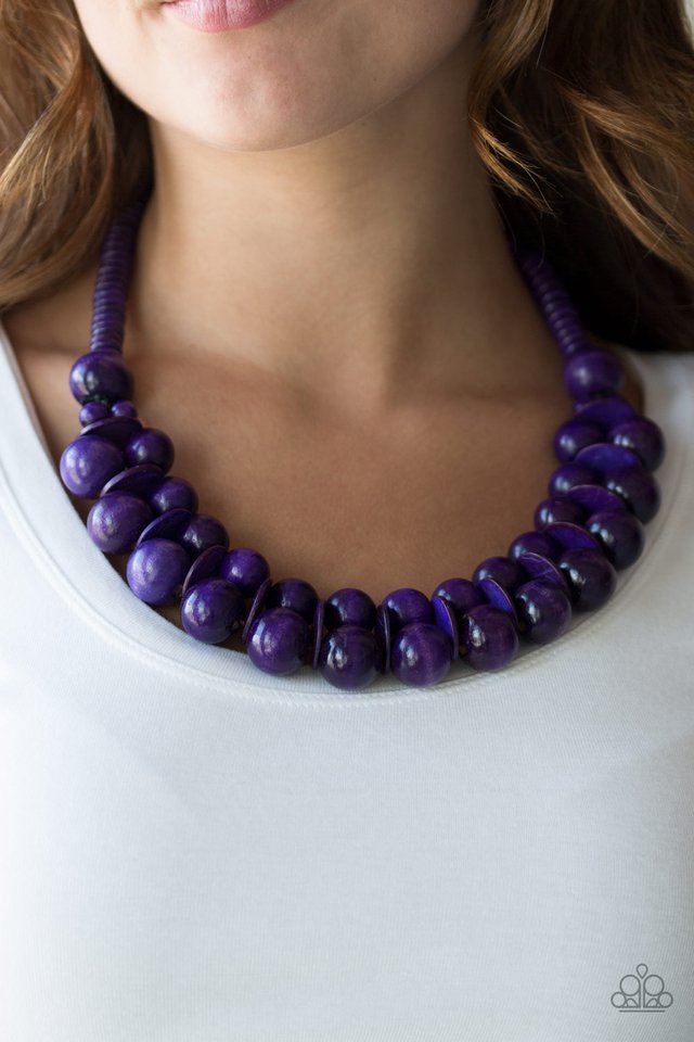 Paparazzi ♥ Caribbean Cover Girl - Purple ♥ Necklace
