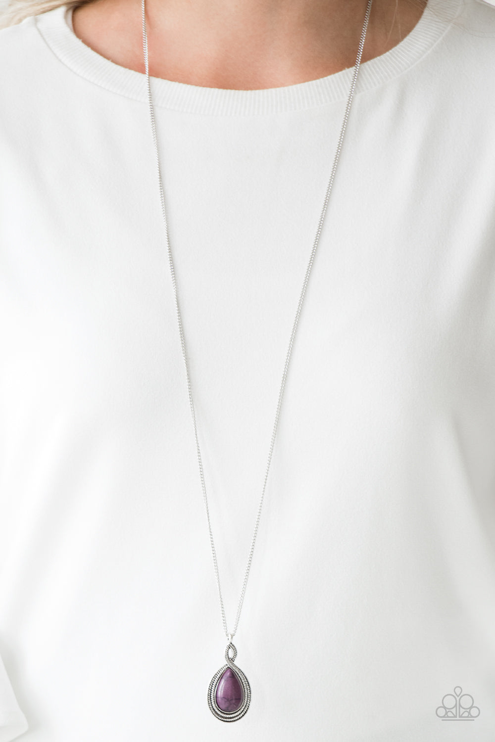 Paparazzi ♥ Rancho Rustler - Purple ♥  Necklace