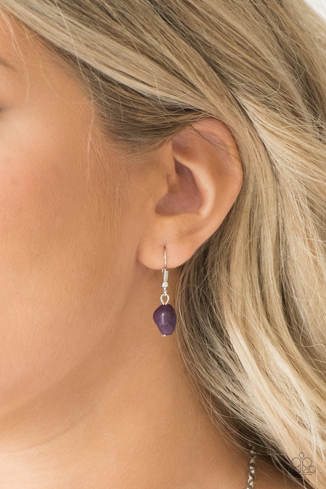 Paparazzi ♥ Both Feet On The Ground - Purple ♥ Necklace