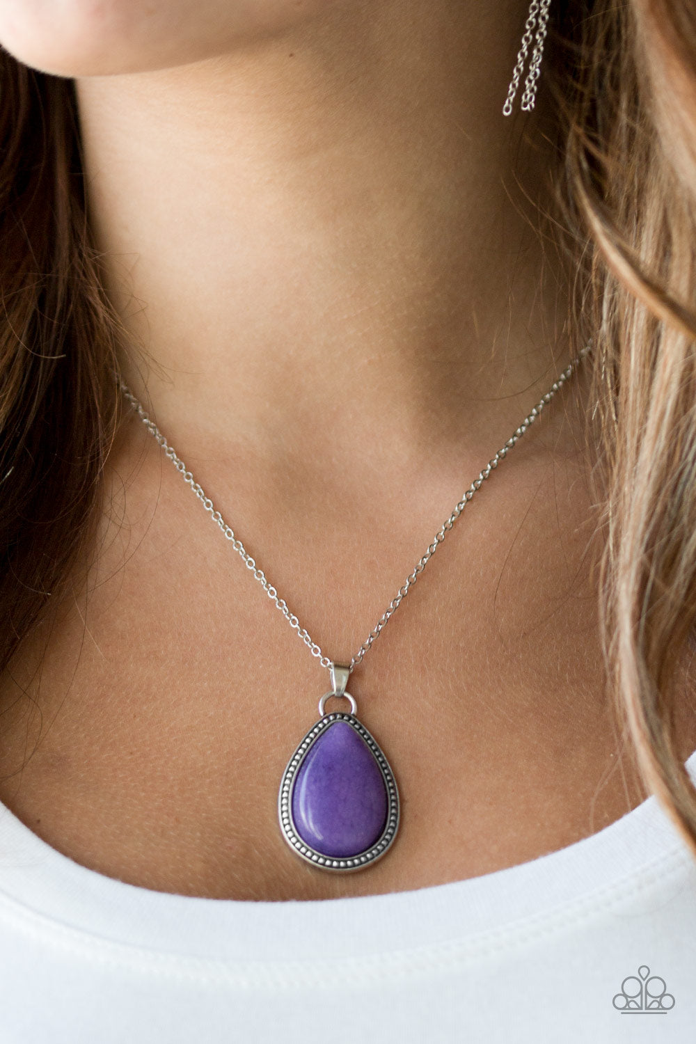 Paparazzi ♥ On The Home FRONTIER - Purple ♥  Necklace
