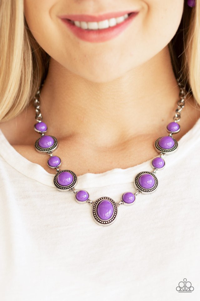 Paparazzi ♥ Voyager Vibes - Purple ♥ Necklace