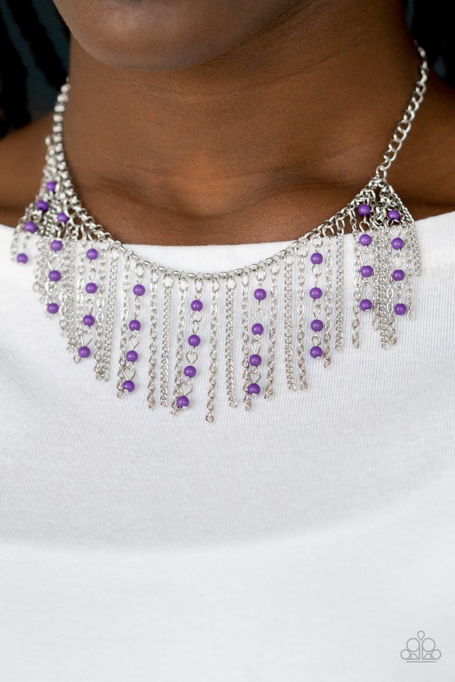 Paparazzi ♥ Harlem Hideaway - Purple ♥ Necklace
