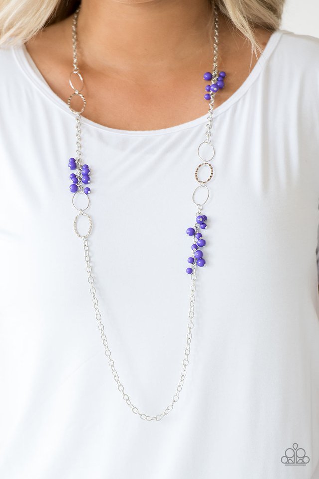 Paparazzi ♥ Flirty Foxtrot - Purple ♥ Necklace