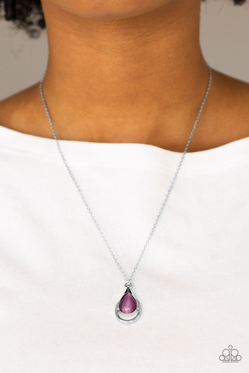 Paparazzi ♥ Just Drop It! - Purple ♥  Necklace
