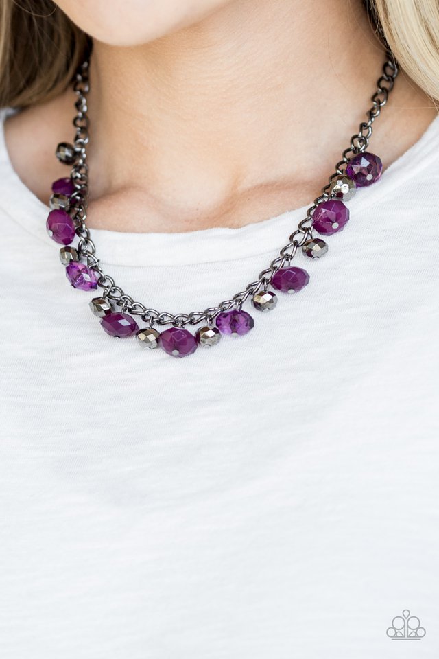 Paparazzi ♥ Runway Rebel - Purple ♥ Necklace