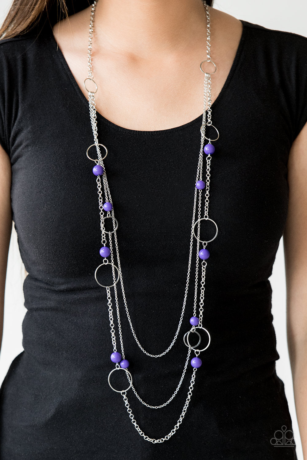 Paparazzi ♥ Beachside Babe - Purple ♥  Necklace