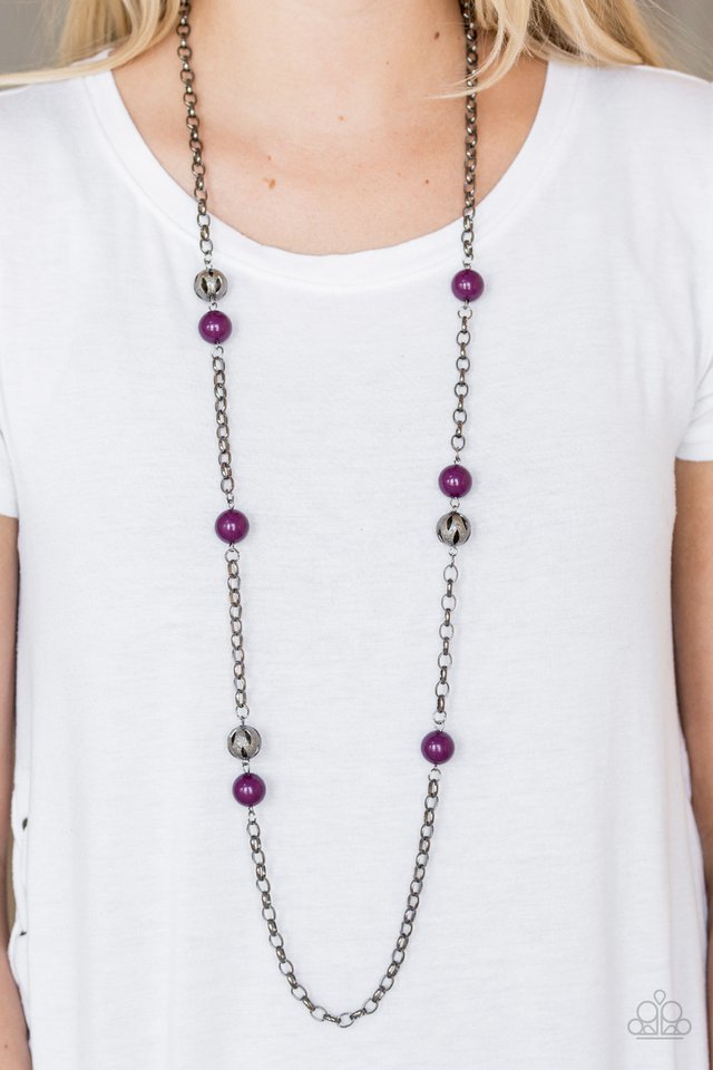 Paparazzi ♥ Fashion Fad - Purple ♥ Necklace