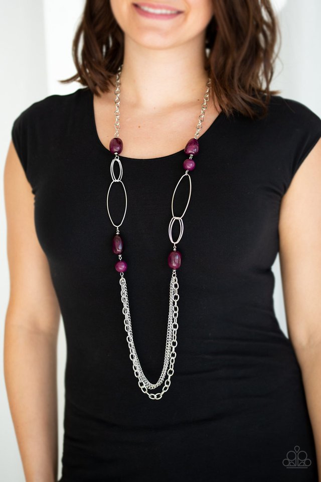 Paparazzi ♥ Pleasant Promenade - Purple ♥ Necklace