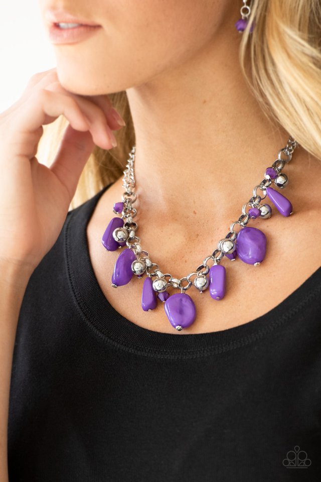 Rio Rainfall Purple Necklace | Purple necklace, Necklace, Shop necklaces