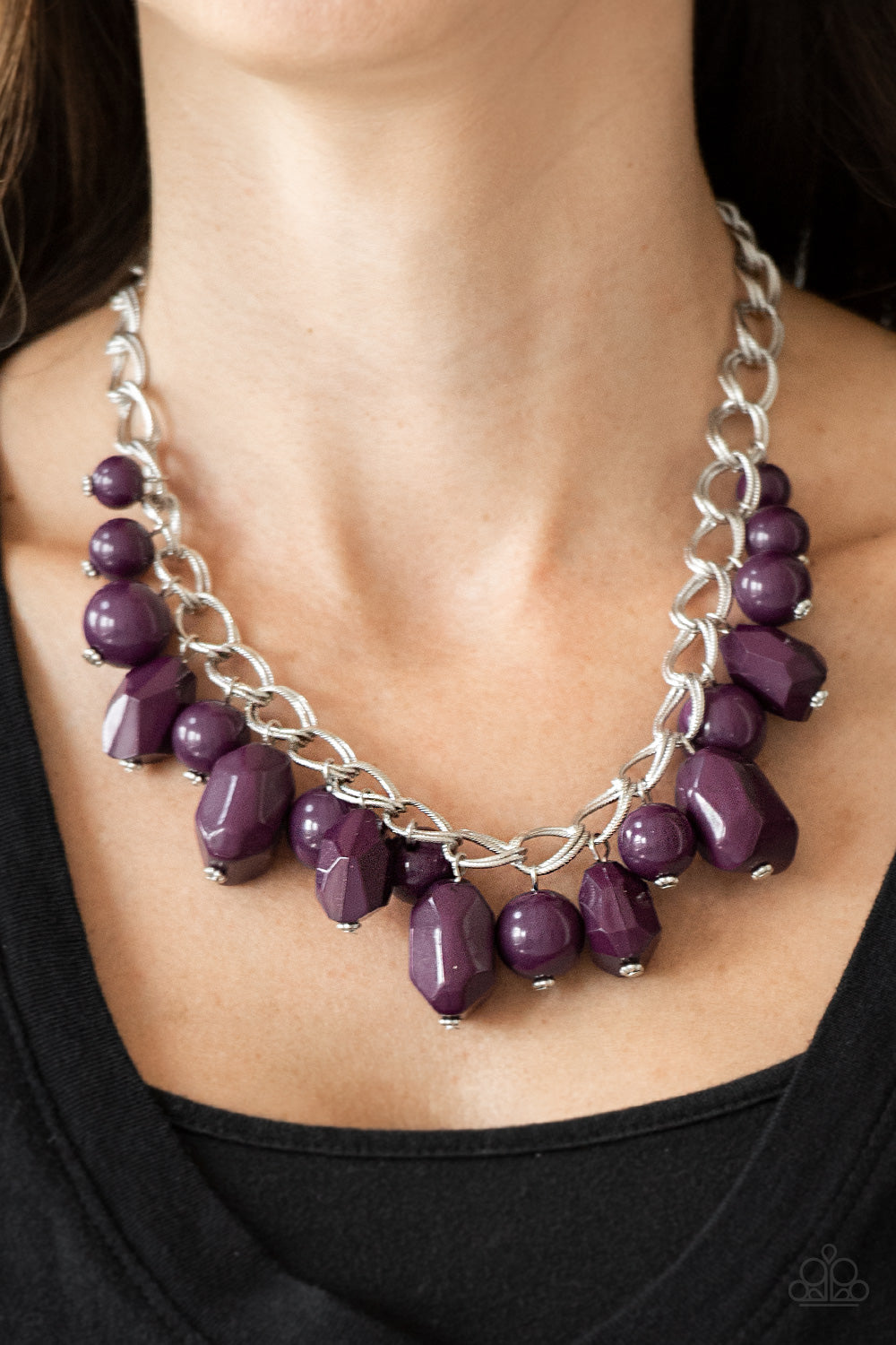 Paparazzi ♥ Gorgeously Globetrotter - Purple ♥  Necklace