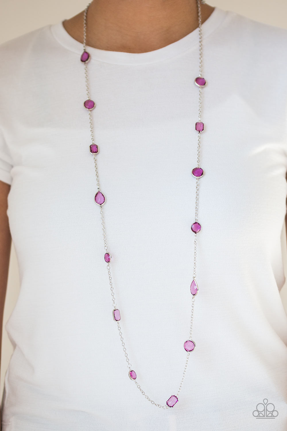 Paparazzi ♥ Glassy Glamorous - Purple ♥  Necklace