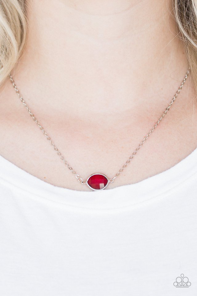 Paparazzi ♥ Fashionably Fantabulous - Red ♥ Necklace