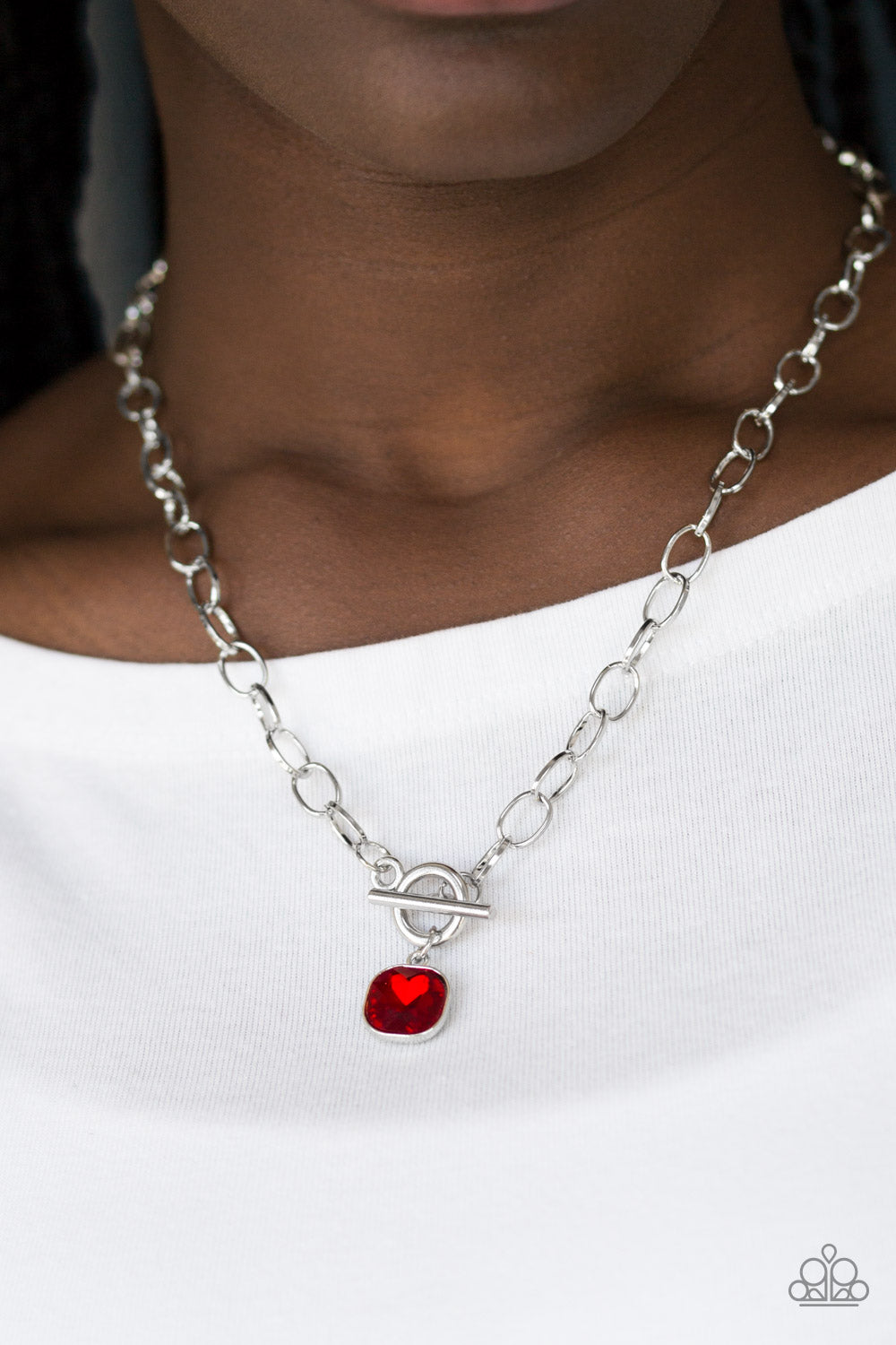 Paparazzi ♥ Dynamite Dazzle - Red ♥  Necklace