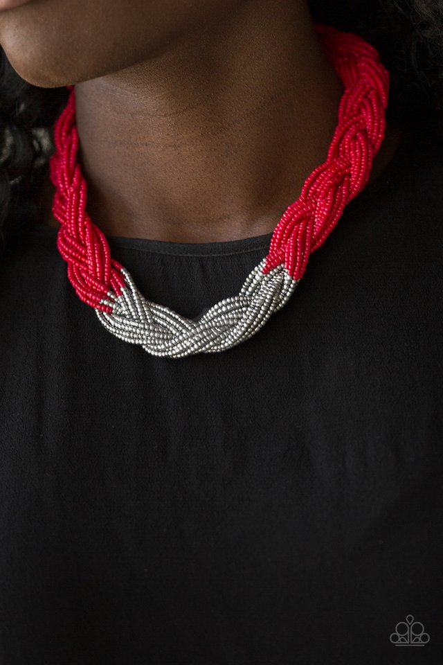 Paparazzi ♥ Brazilian Brilliance 2 - Red ♥ Necklace
