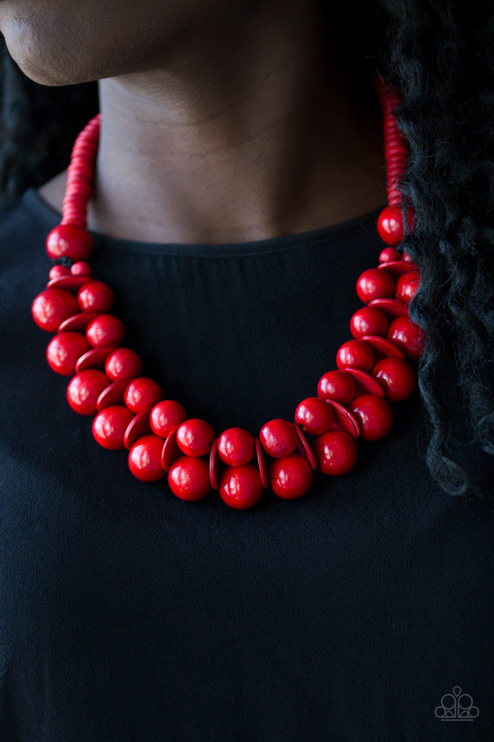 Paparazzi ♥ Caribbean Cover Girl - Red ♥  Necklace