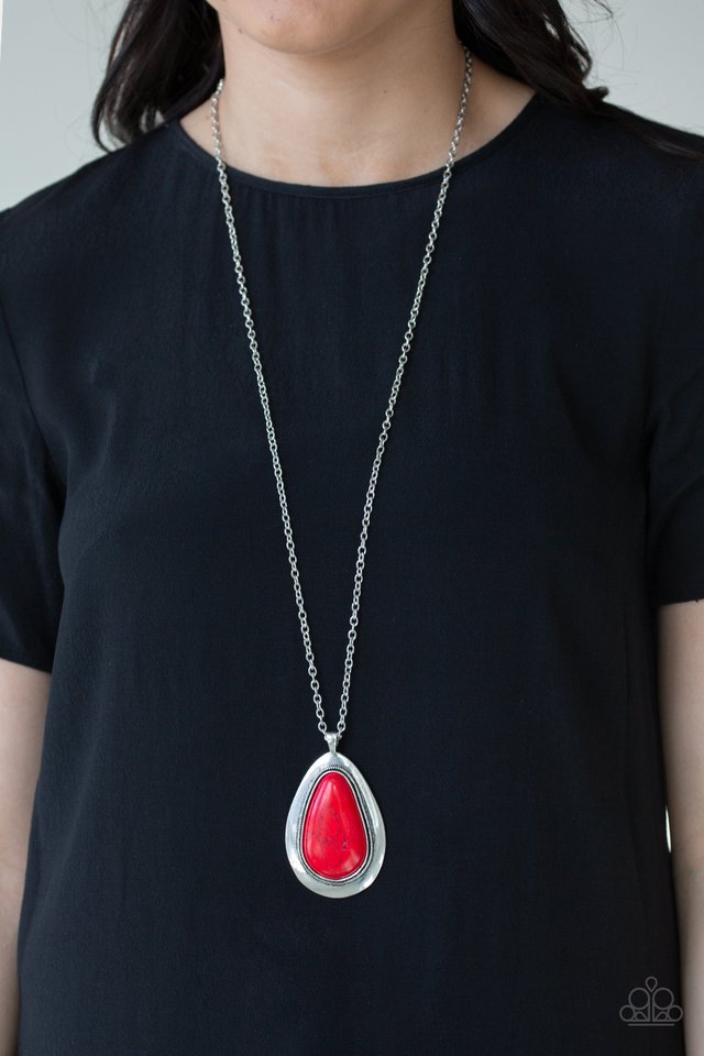 Paparazzi ♥ BADLAND To The Bone - Red ♥ Necklace