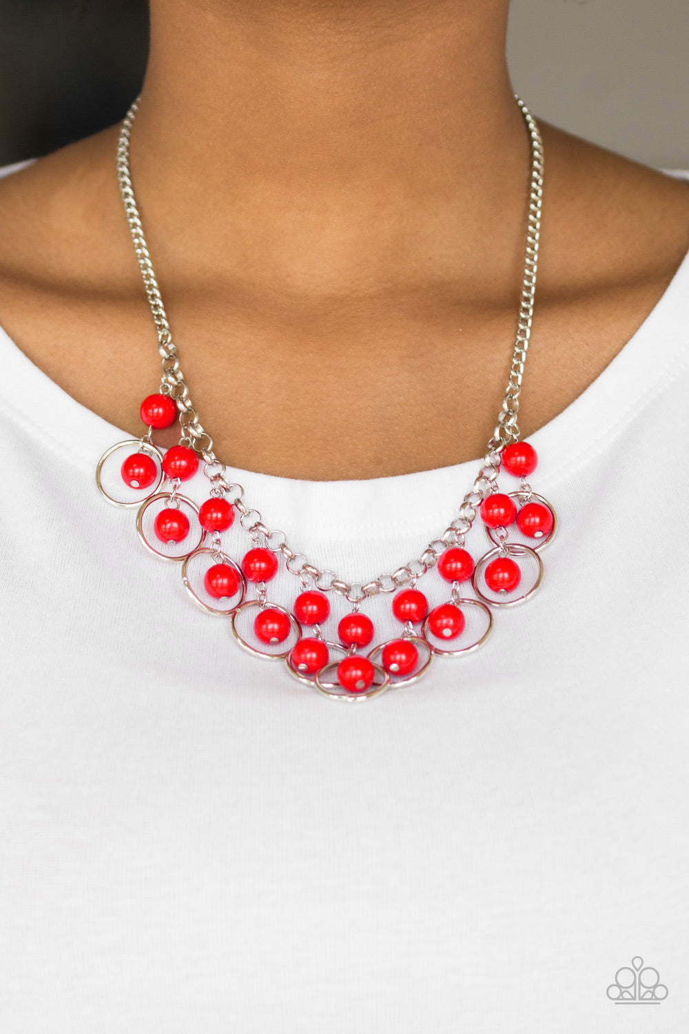 Paparazzi ♥ Really Rococo - Red ♥  Necklace