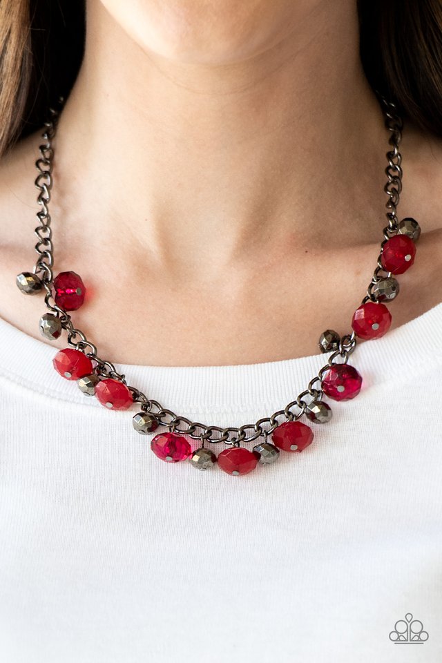Paparazzi ♥ Runway Rebel - Red ♥ Necklace