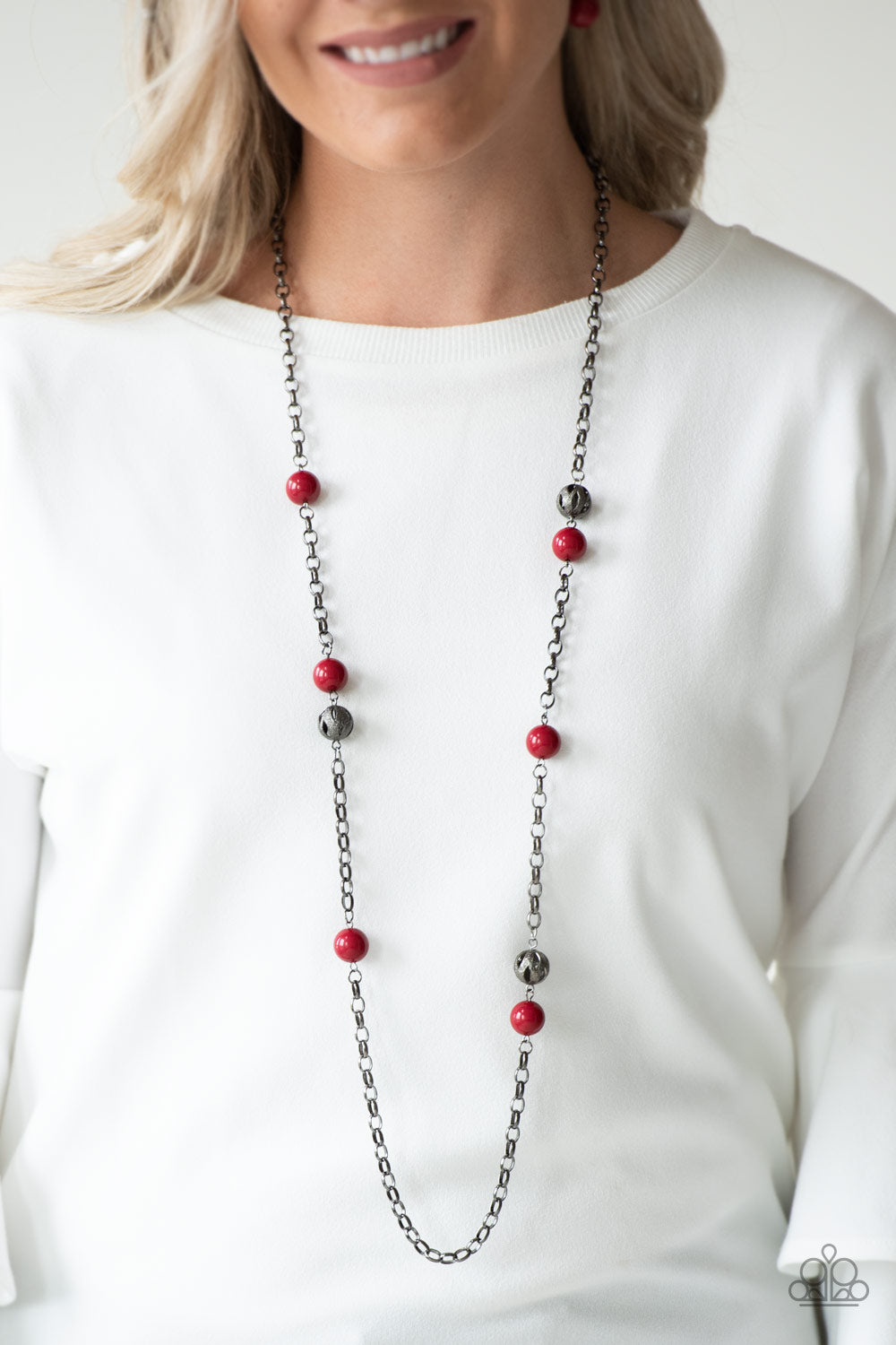 Paparazzi ♥ Fashion Fad - Red ♥  Necklace