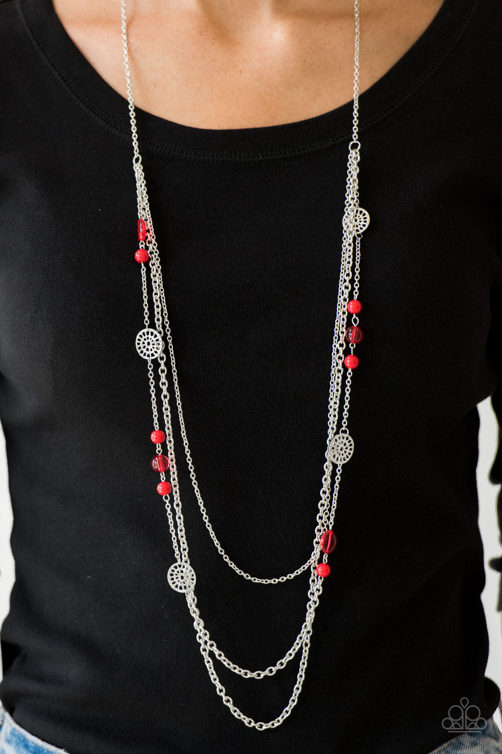 Paparazzi ♥ Pretty Pop-tastic! - Red ♥  Necklace