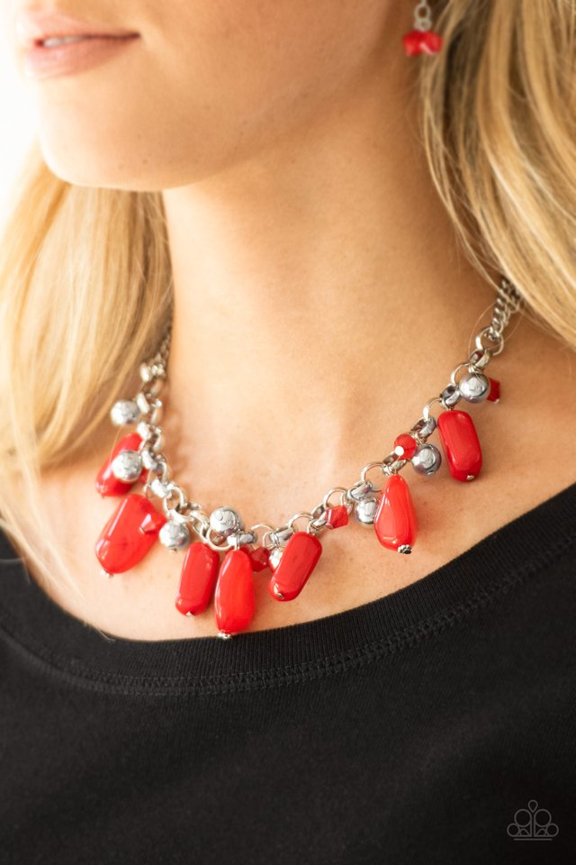 Paparazzi ♥ Grand Canyon Grotto - Red ♥ Necklace