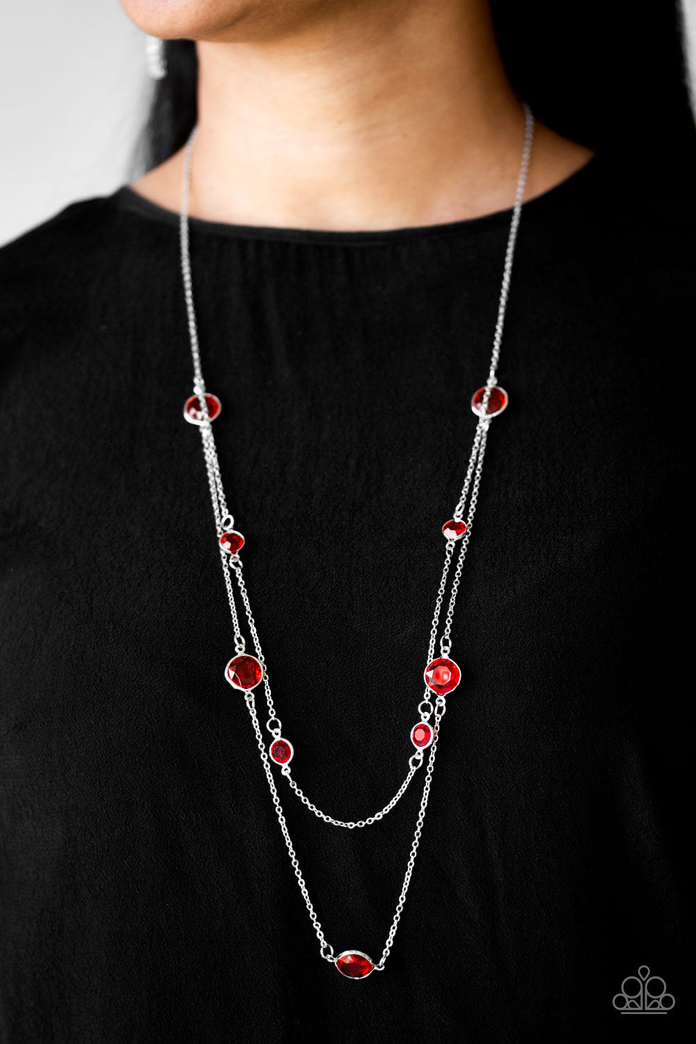 Paparazzi ♥ Raise Your Glass - Red ♥  Necklace