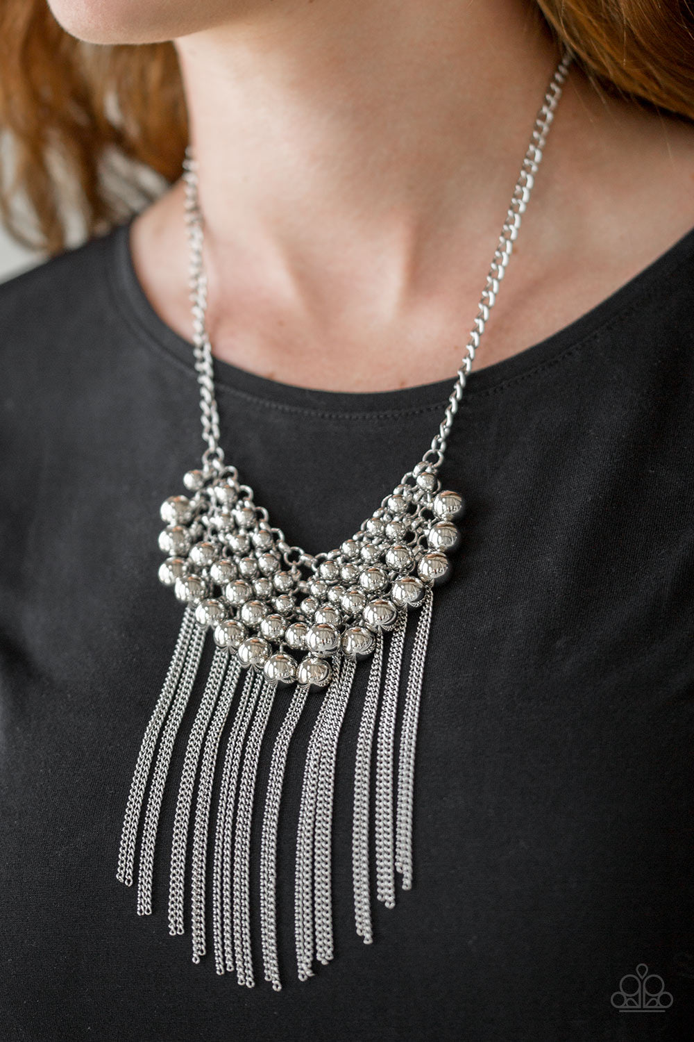 Paparazzi ♥ DIVA-de and Rule - Silver ♥  Necklace