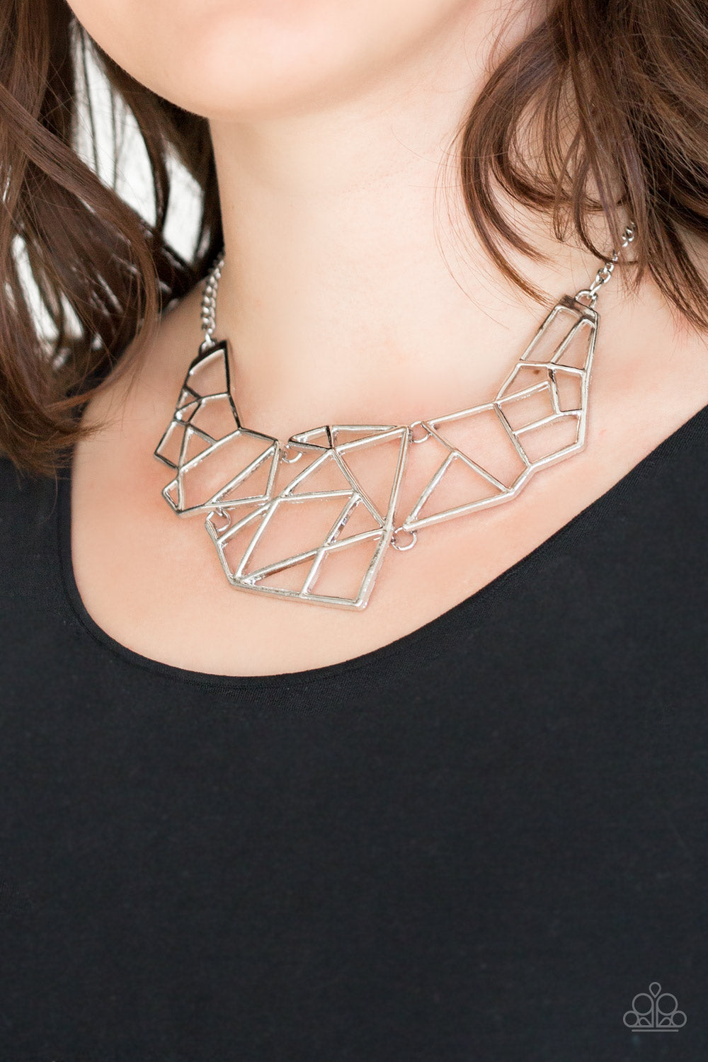 Paparazzi ♥ World Shattering - Silver ♥  Necklace