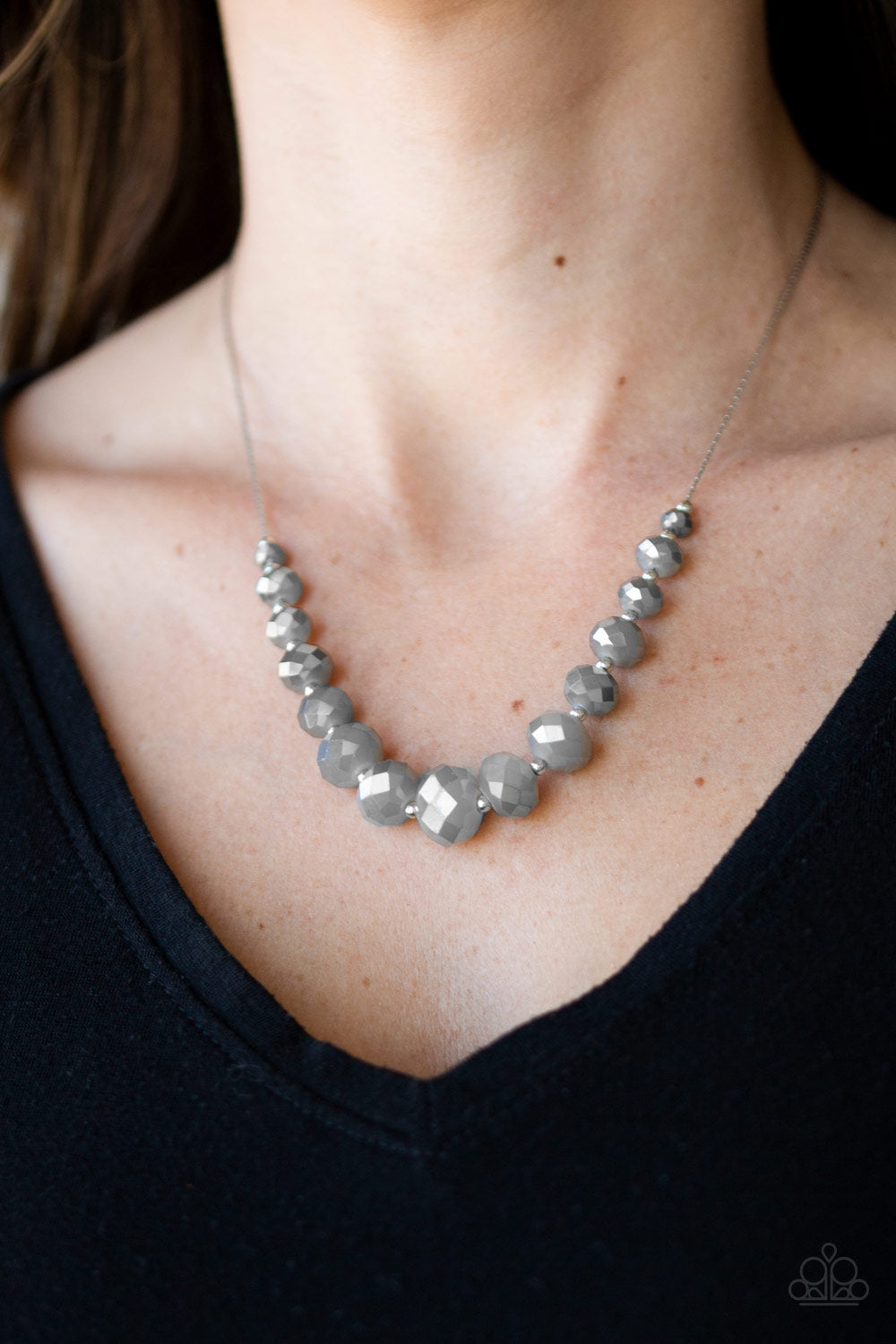 Paparazzi ♥ Crystal Carriages - Silver ♥  Necklace