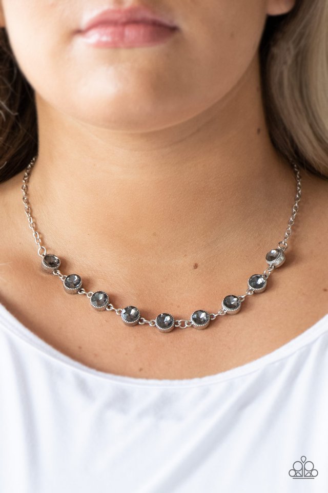 Paparazzi ♥ Starlit Socials - Silver ♥ Necklace