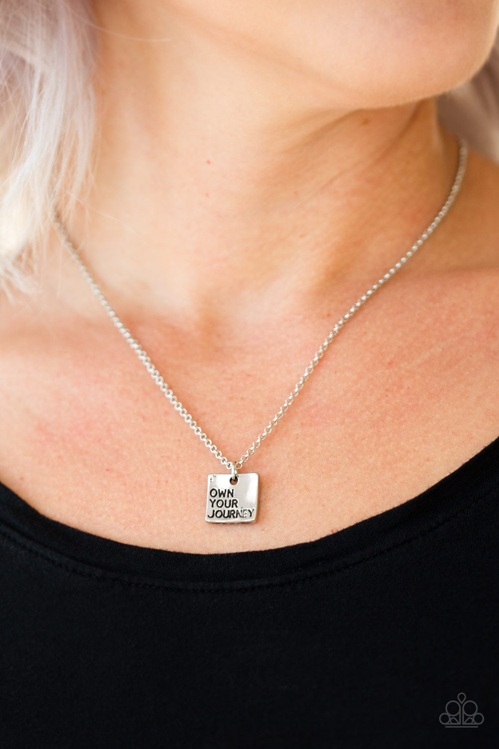 Paparazzi ♥ Own Your Journey - Silver ♥  Necklace