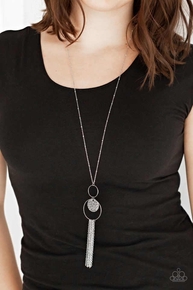 Paparazzi ♥ Faith Makes All Things Possible - Silver ♥ Necklace