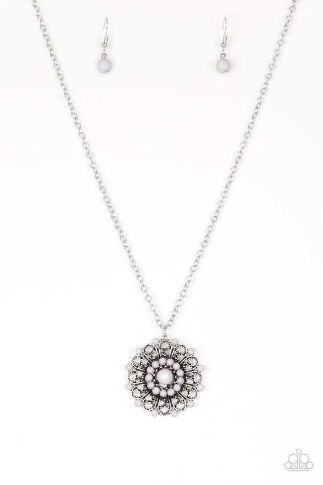 Silver And Gray Big Buddha Necklace – 2 Vagabonds Imports