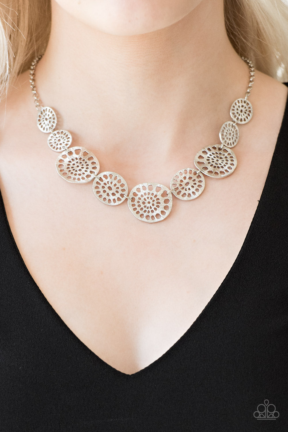 Paparazzi ♥ Your Own Free WHEEL - Silver ♥  Necklace