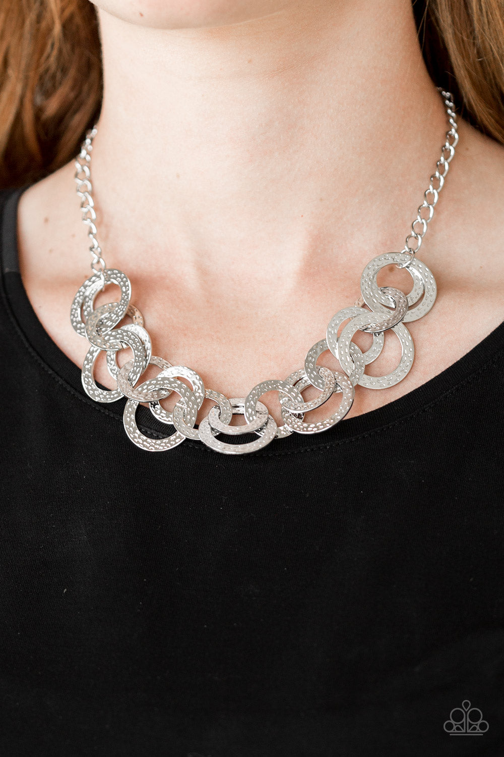 Paparazzi ♥ Treasure Tease - Silver ♥  Necklace
