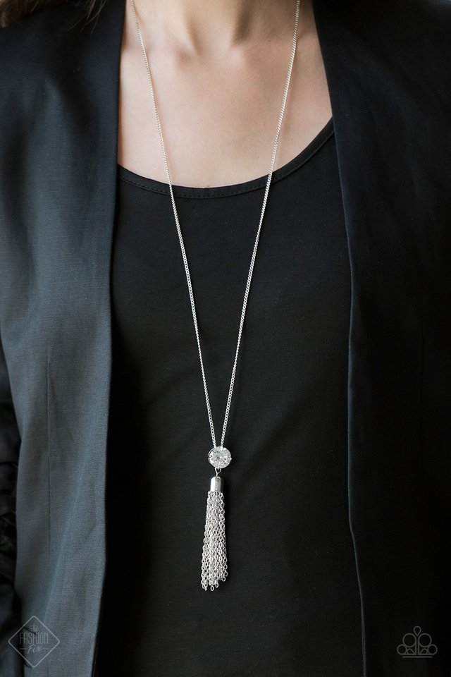 Paparazzi ♥ Five-Alarm FIREWORK - White ♥ Necklace