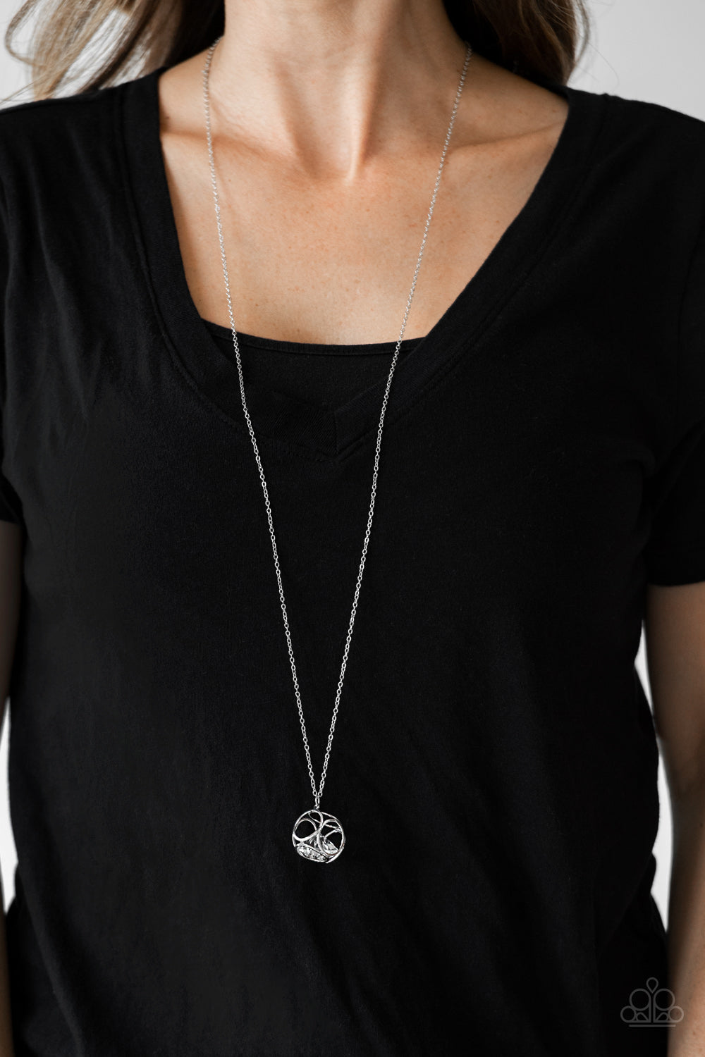 Paparazzi ♥ Pandoras Box - White ♥  Necklace