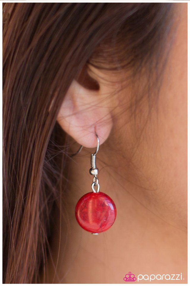 Paparazzi ♥ Just Around the Corner - Red ♥ Necklace