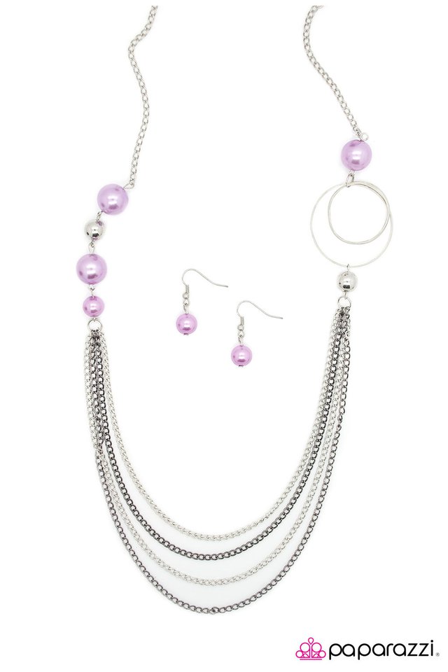 Paparazzi ♥ Gently Glimmering - Purple ♥ Necklace