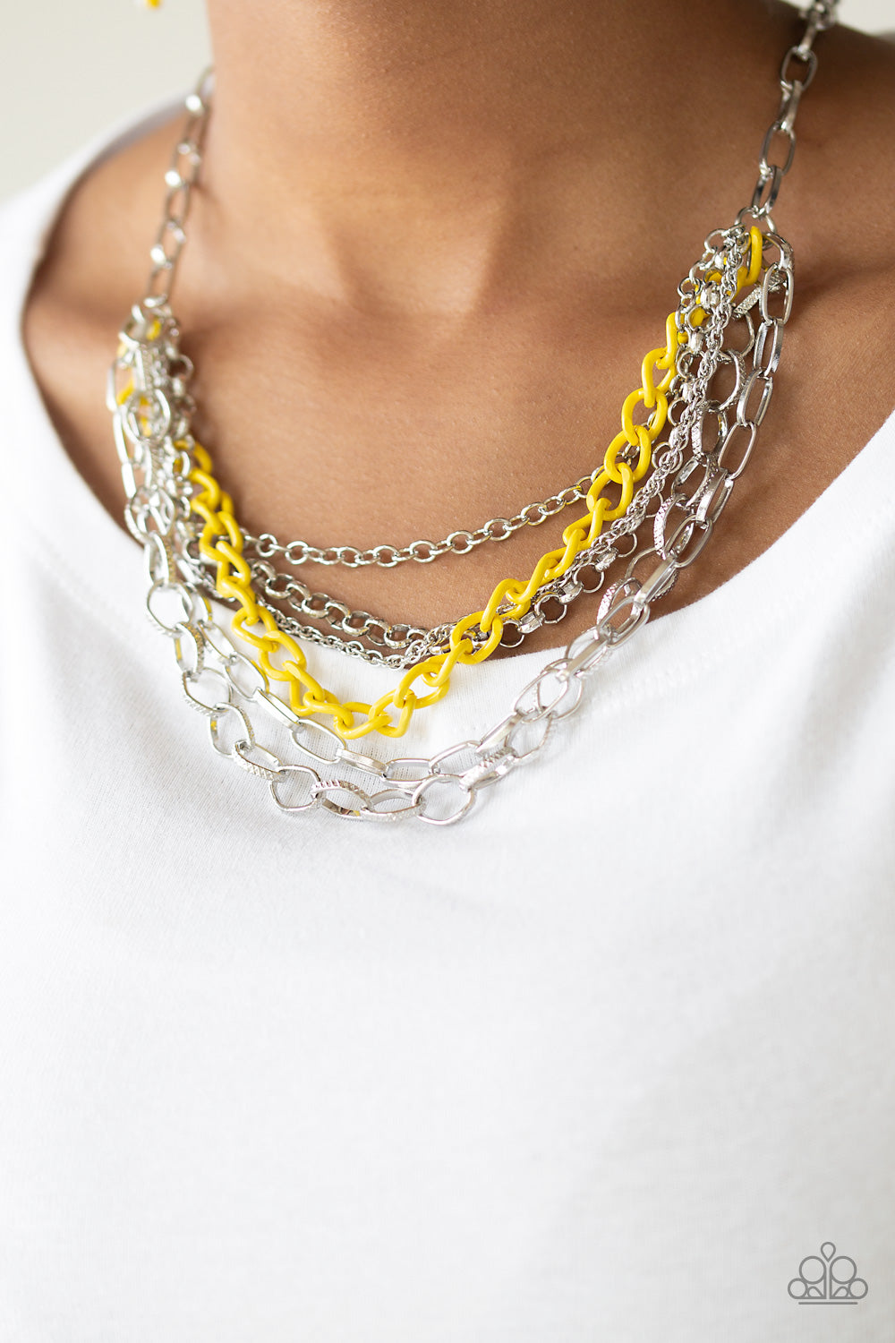 Paparazzi ♥ Color Bomb - Yellow ♥  Necklace