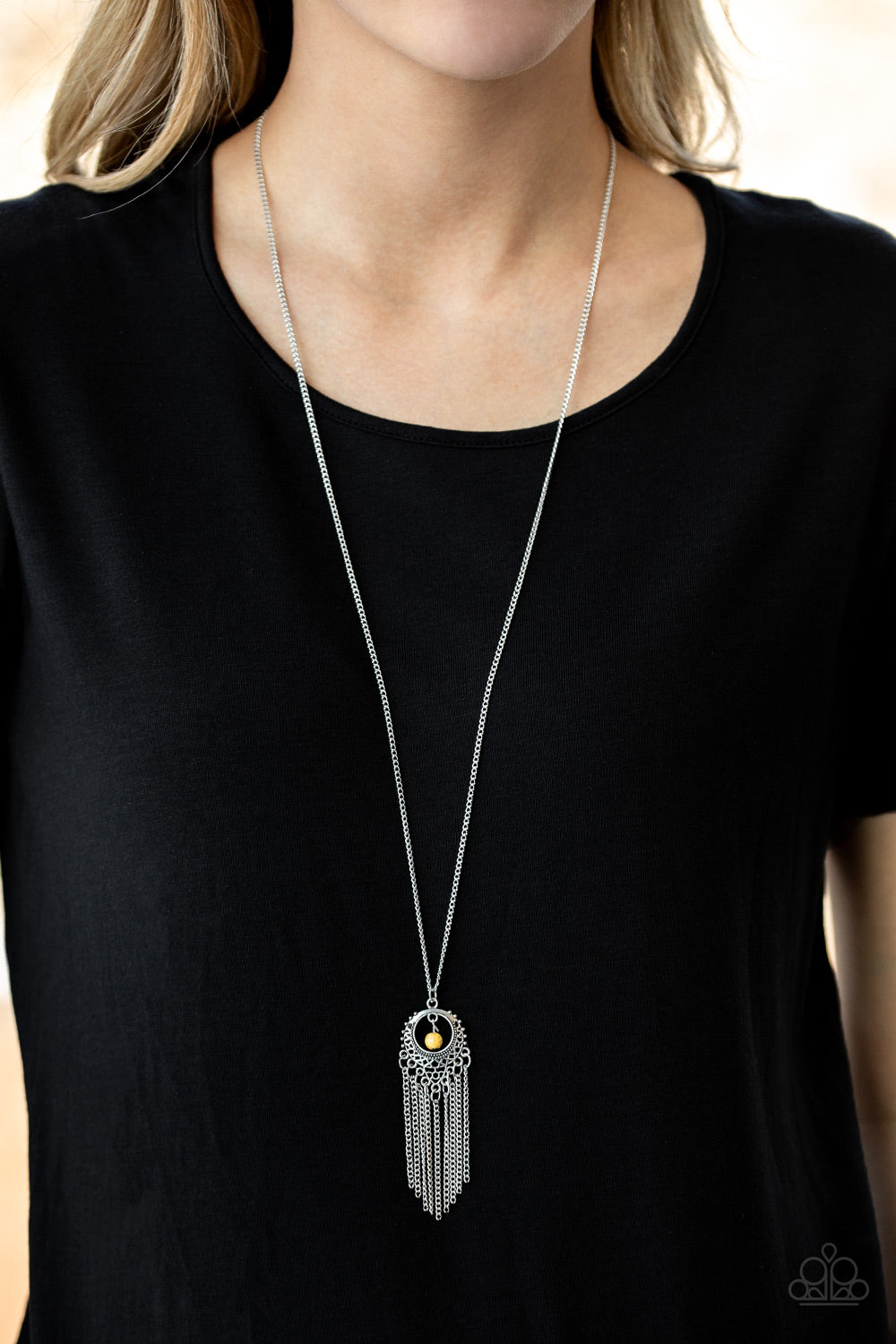 Paparazzi ♥ Western Weather - Yellow ♥  Necklace