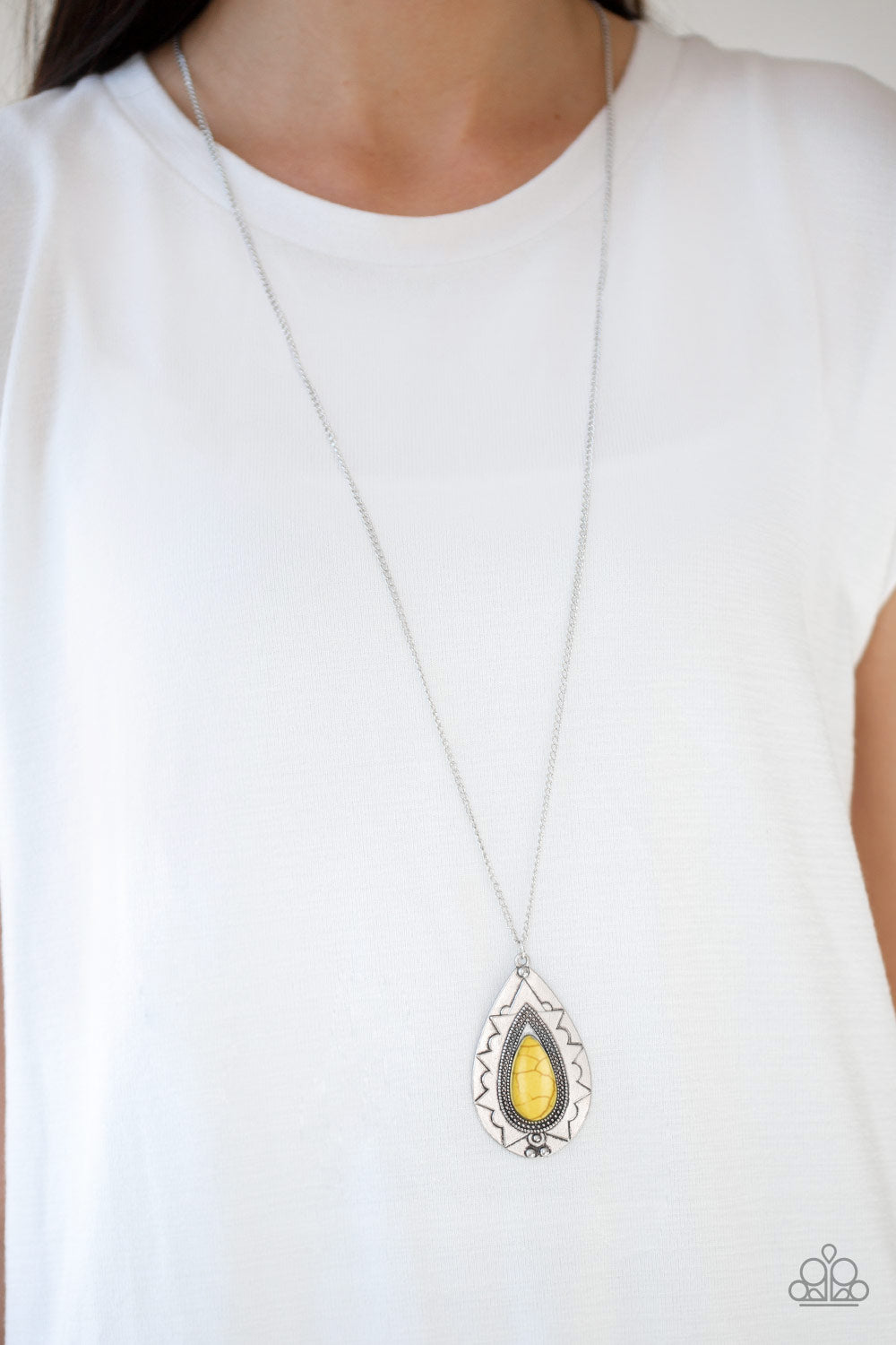 Paparazzi ♥ Sedona Solstice - Yellow ♥  Necklace