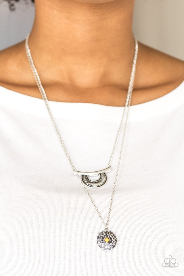 Paparazzi ♥ Gypsy Go-Getter - Yellow ♥ Necklace