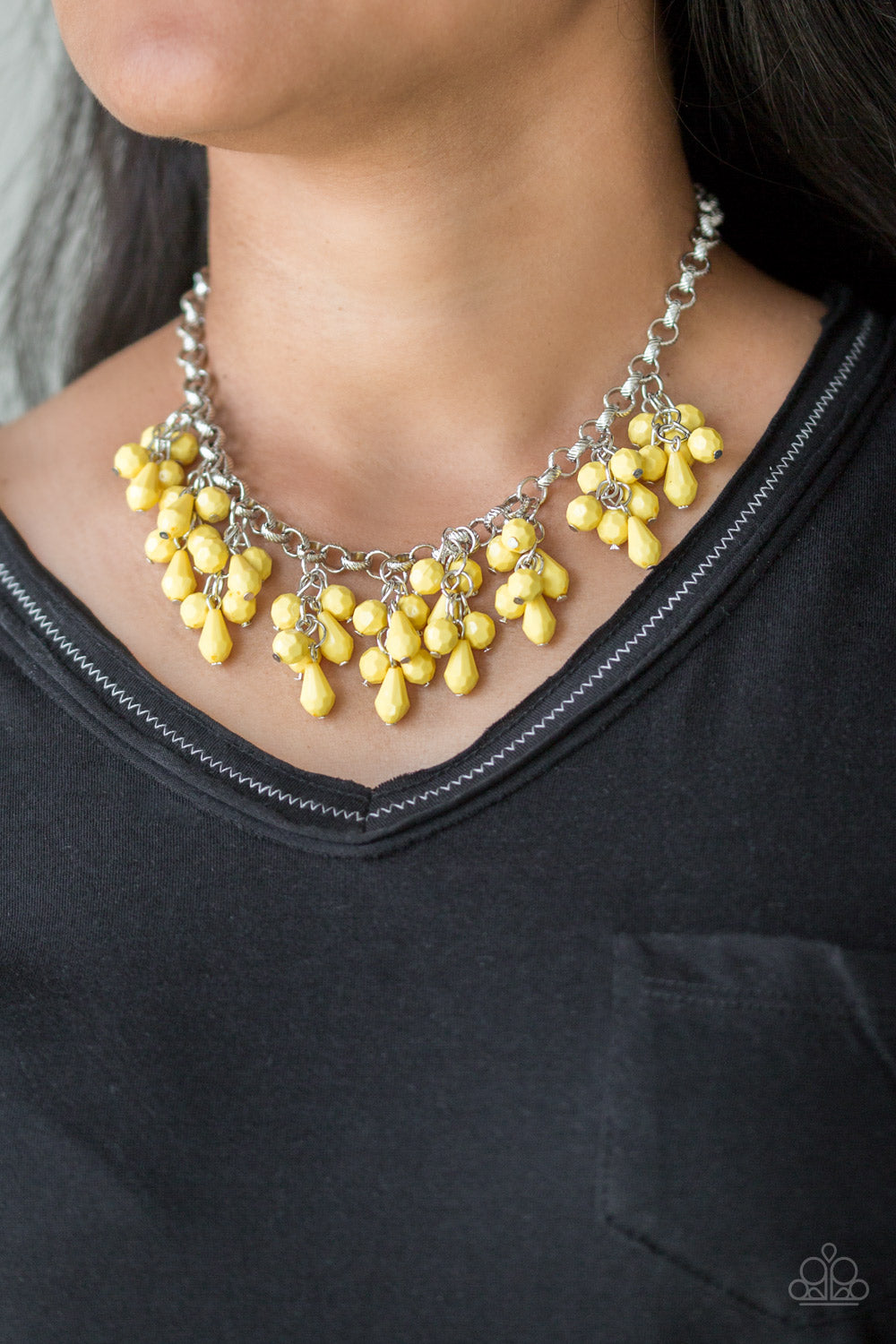 Paparazzi ♥ Modern Macarena - Yellow ♥  Necklace